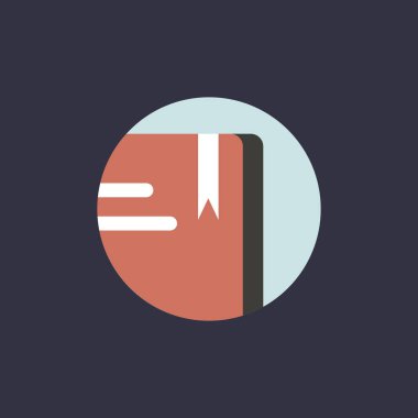 Kitap simgesini daire 