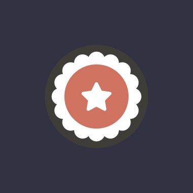 Daire içinde yıldız simgesi  