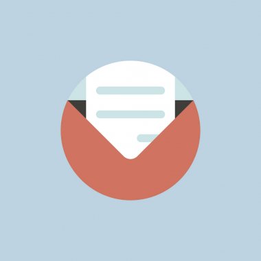 Daire içinde e-posta simgesi