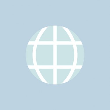 Daire içinde küresel simgesi