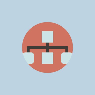 Pazarlama düzeni simgesini daire