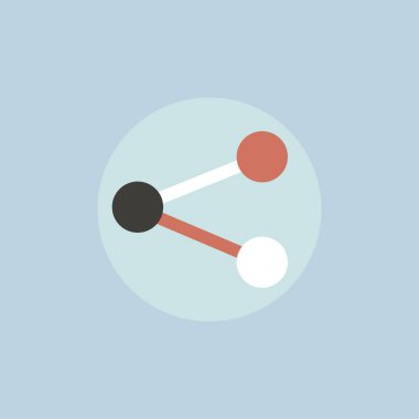 Daire dijital pazarlama simgesi