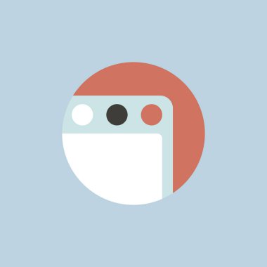 Web sitesi simge daire 