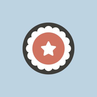 Daire içinde yıldız simgesi  