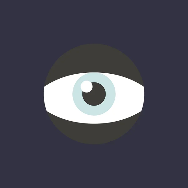 Icono del ojo en círculo — Vector de stock