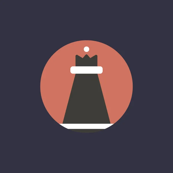 Obrázek ikony v kruhu šachy — Stockový vektor