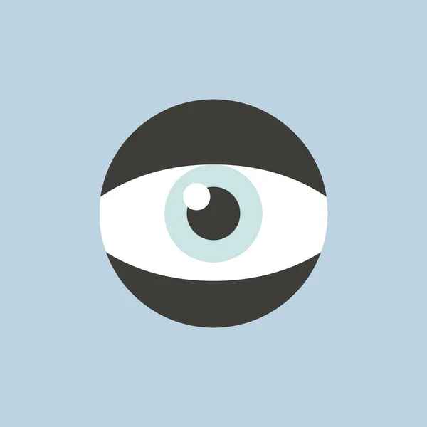 Icono del ojo en círculo — Vector de stock