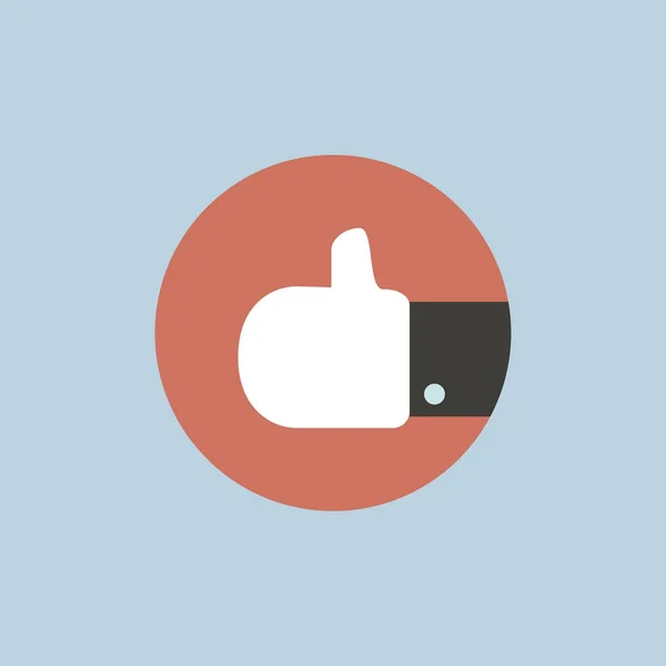 Thumb up icon in circle — Stock Vector