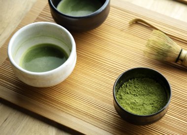 Geleneksel Japon Matcha yeşil çay