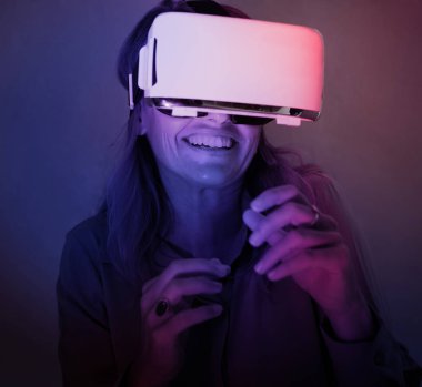 Sanal gerçeklik, özgün kadınla photoset