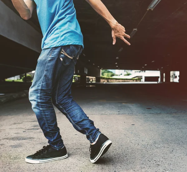 Guy Dancing Breakdance Hiphop Concept Photoset Original — Fotografia de Stock