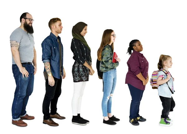 Grupo de personas multiétnicas de diversidad juntas — Foto de Stock