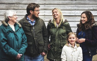 Park 'taki mutlu aile