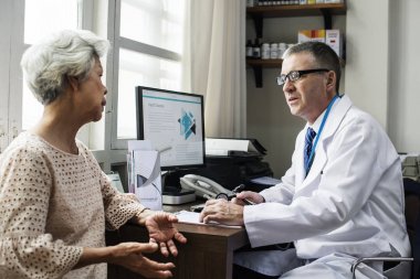 Doktor ile hasta, özgün photoset