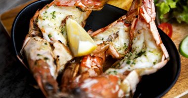 lezzetli deniz ürünleri mutfağı