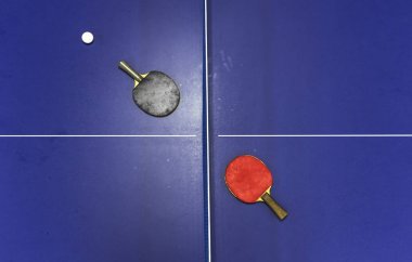 Özgün bir ping pong tablo raketleri photoset