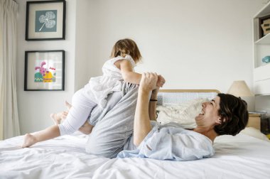 Anne ve kızı kaliteli zaman, özgün photoset