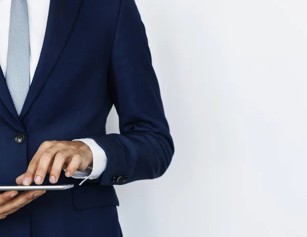 Uomo Affari Caucasico Nel Servizio Fotografico Ufficio Fotoset Originale — Foto Stock