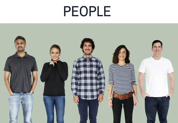 Gruppo di diversità persone multietniche insieme — Foto Stock