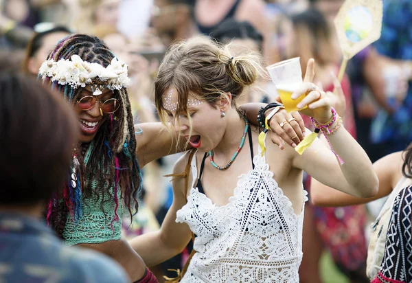 Diverse Group People Enjoying Road Trip Festival Original Photoset — Stock Photo, Image