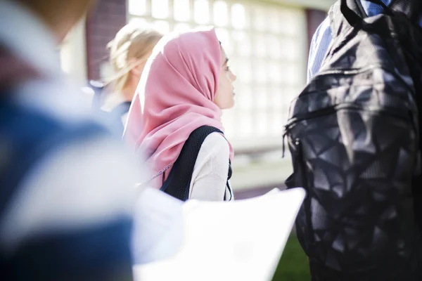 Группа Мусульманских Студентов Оригинальный Фотосет — стоковое фото