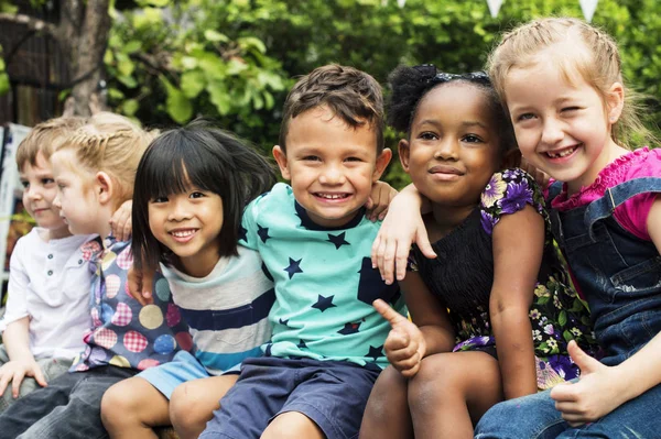 Vielfalt Kindergartenkinder — Stockfoto