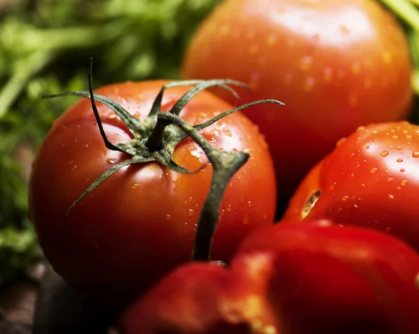 Fresh Red Tomatoes Vegetable Harvest Farm Original Photoset — Stock Photo, Image