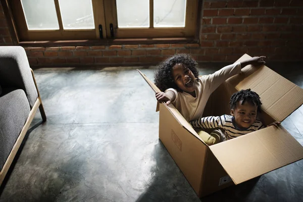 Siblings Enjoying Themselves Original Photoset — Stock Photo, Image