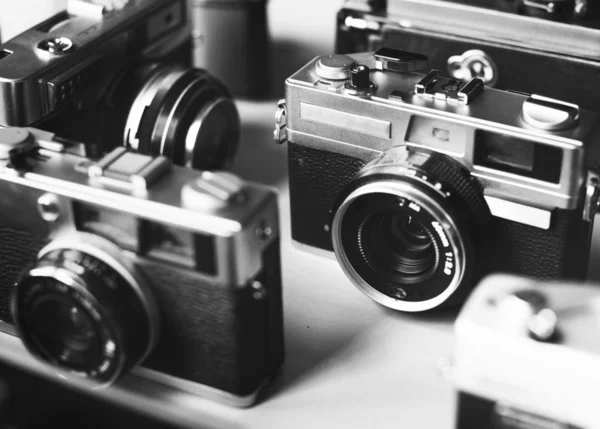 Retro film kameralar — Stok fotoğraf