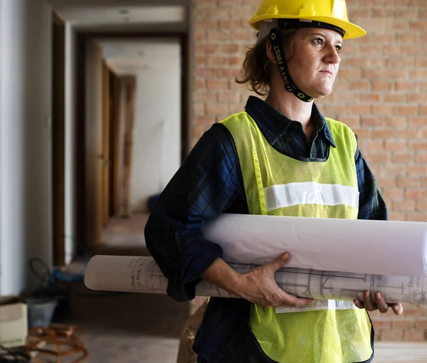 Plan, özgün tutan inşaat kadın photoset