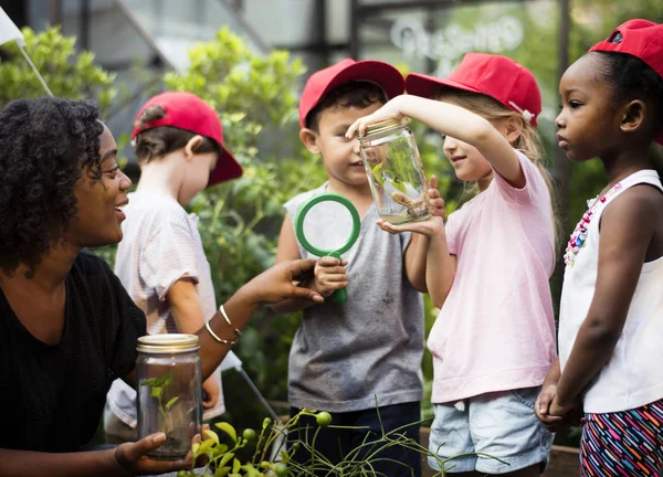 Bambini Che Divertono Insieme Fotoset Originale — Foto Stock