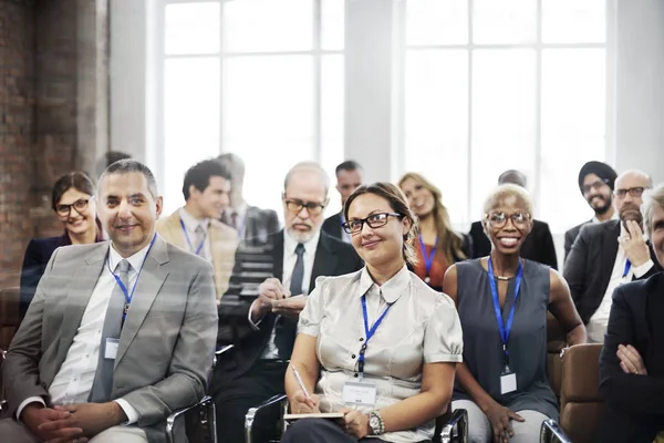 Grupo Pessoas Diversidade Seminário Conceito Photoset Original — Fotografia de Stock