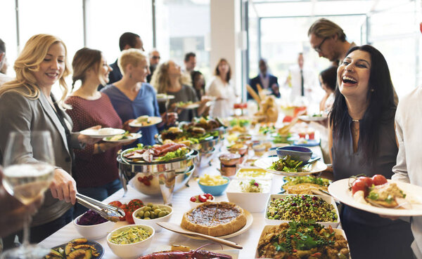 people having lunch   