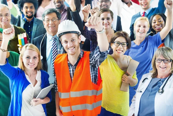 Group of diverse occupations people — Stock Photo, Image