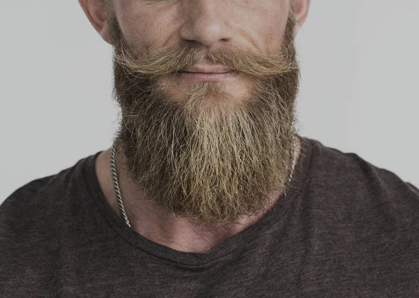 Knappe man met baard — Stockfoto