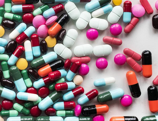 Pílulas Coloridas Drogas Photoset Original — Fotografia de Stock