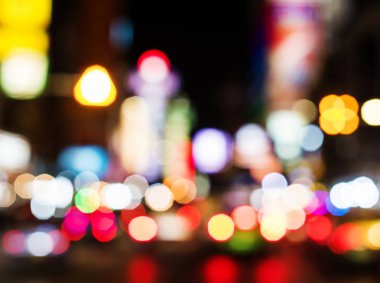 Işıklar gece zaman, özgün photoset sokak bokeh bulanık
