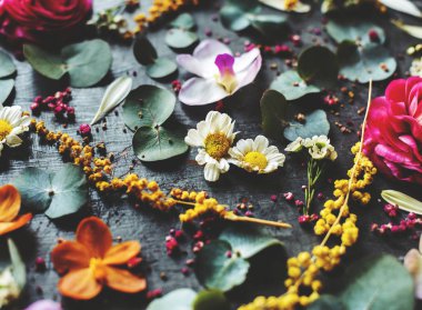 Rustik dekoratif çiçek 