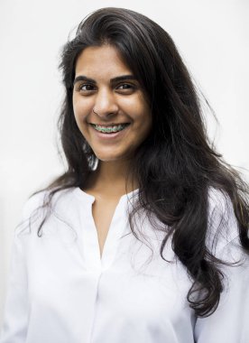 Neşeli bir Orta Doğu kız, özgün photoset