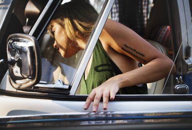 Farklı bir grup insan bir yolculuğa ve Festivali, özgün zevk photoset