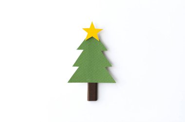 el yapımı yeşil Noel ağacı