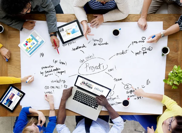 Equipe de negócios na reunião — Fotografia de Stock