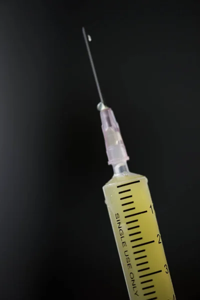 Vacina Numa Seringa Para Injectáveis Photoset Original — Fotografia de Stock