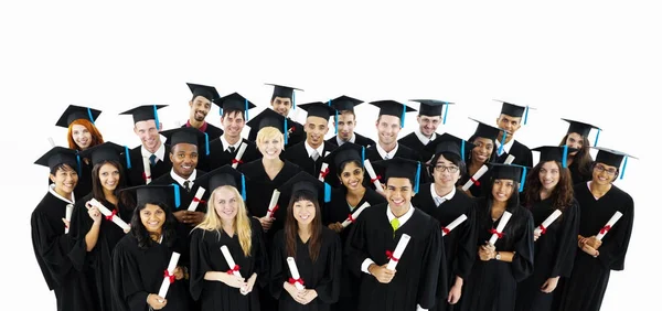 Groupe d'étudiants en diversité en studio — Photo