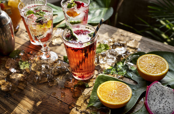 Fruit Punch Beverage Freshness Cocktail Original Photoset — Stock Photo, Image