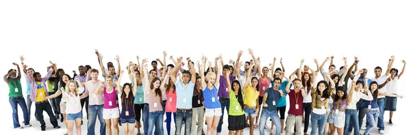 Groupe de personnes de la diversité en studio — Photo