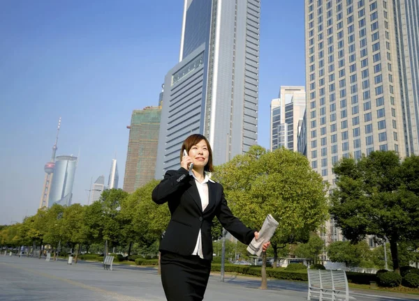 Asian Businesswoman Shanghai Original Photoset — Stock Photo, Image