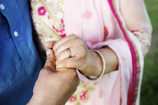 Hands Married Couple Original Photoset — Stock Photo, Image