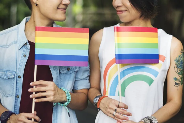 Pareja lesbiana pasando tiempo juntos — Foto de Stock