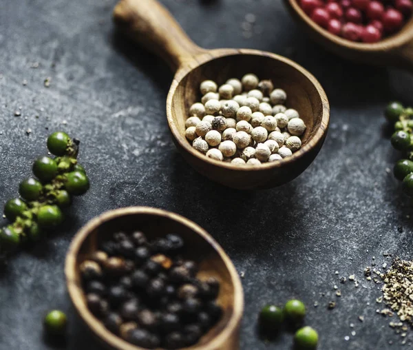 Peperkorrels Koken Kruiden Specerijen Originele Photoset — Stockfoto